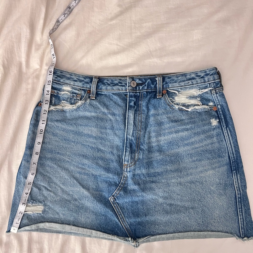 abercrombie and fitch denim skirt women US size 14